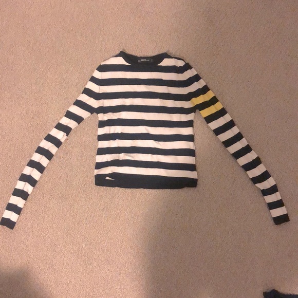 ZARA Long sleeve cropped sweater - Picture 3 of 7